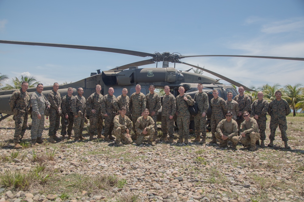 4th Marine Logistics Group commanding general visits Marines, sailors in Honduras