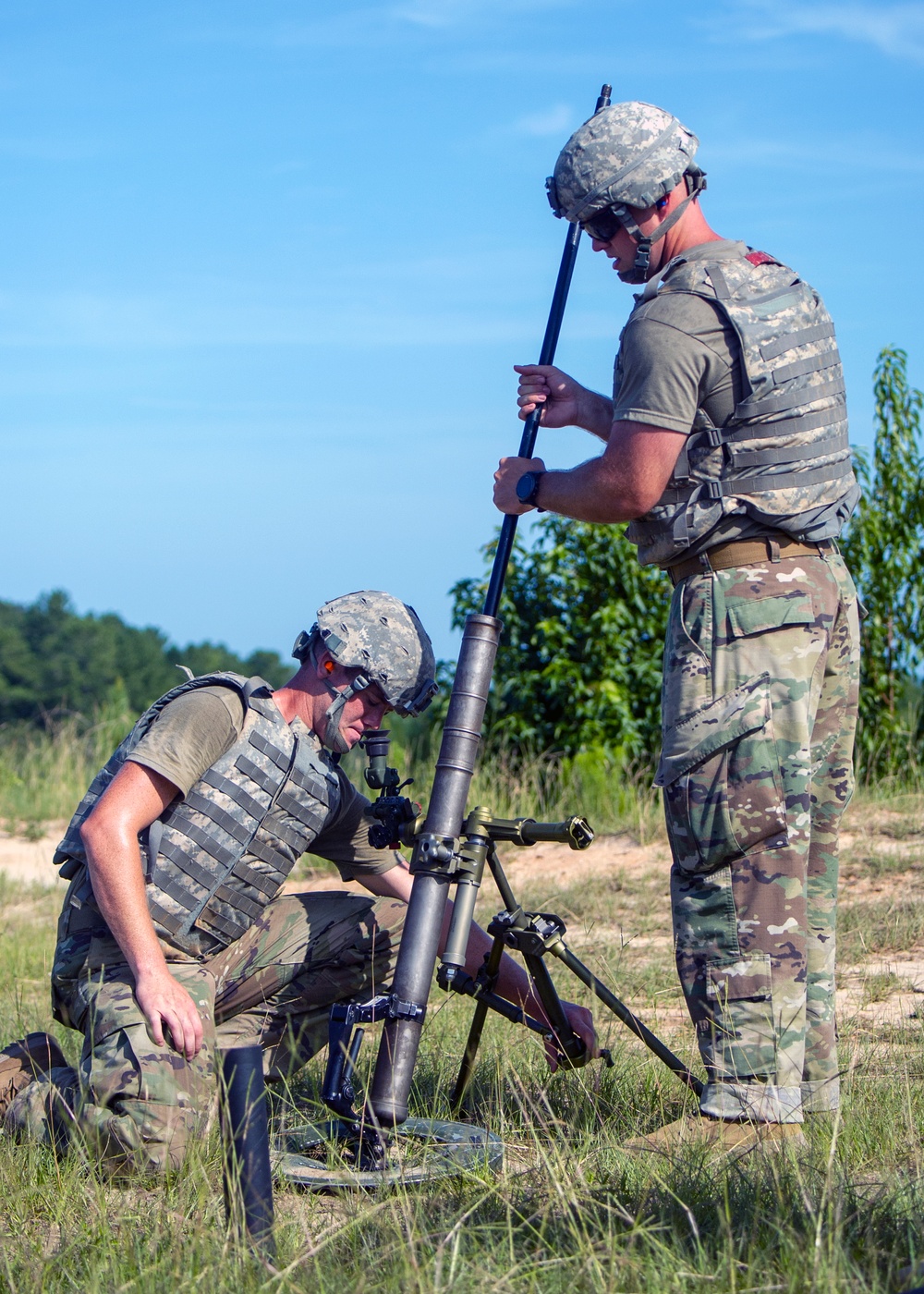 1-118th Mortarmen Perfect Their “Hangtime’ At Annual Training