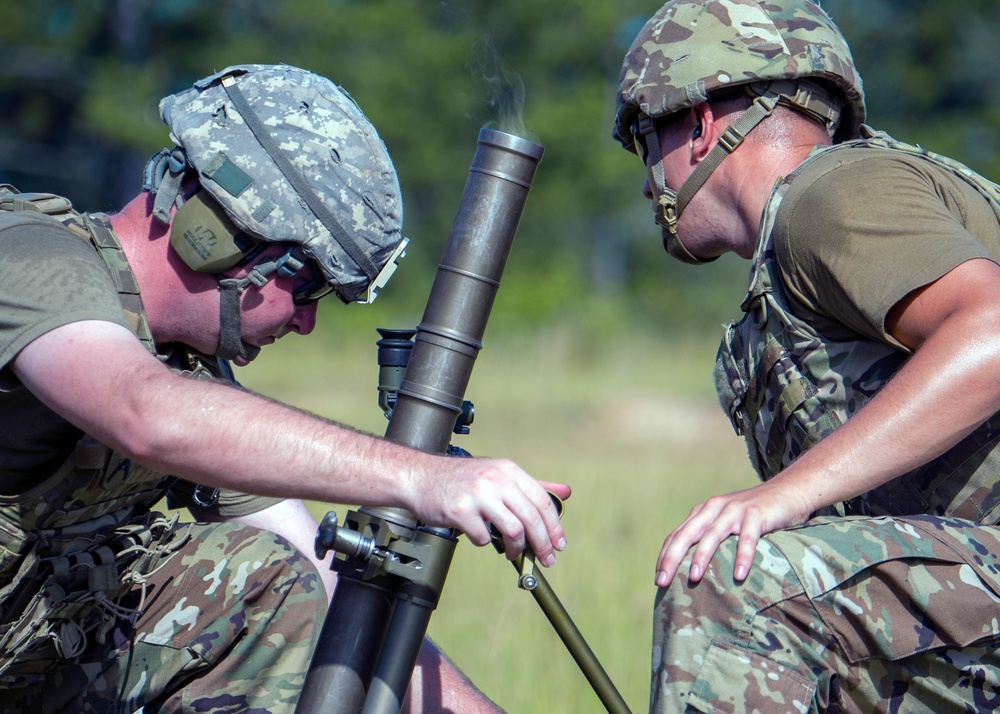 1-118th Mortarmen Perfect Their “Hangtime’ At Annual Training