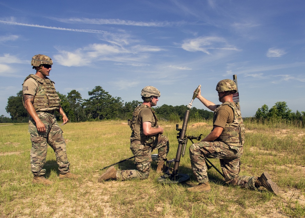 1-118th Mortarmen Perfect Their “Hangtime’ At Annual Training