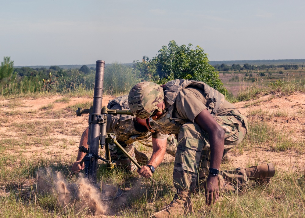 1-118th Mortarmen Perfect Their “Hangtime’ At Annual Training