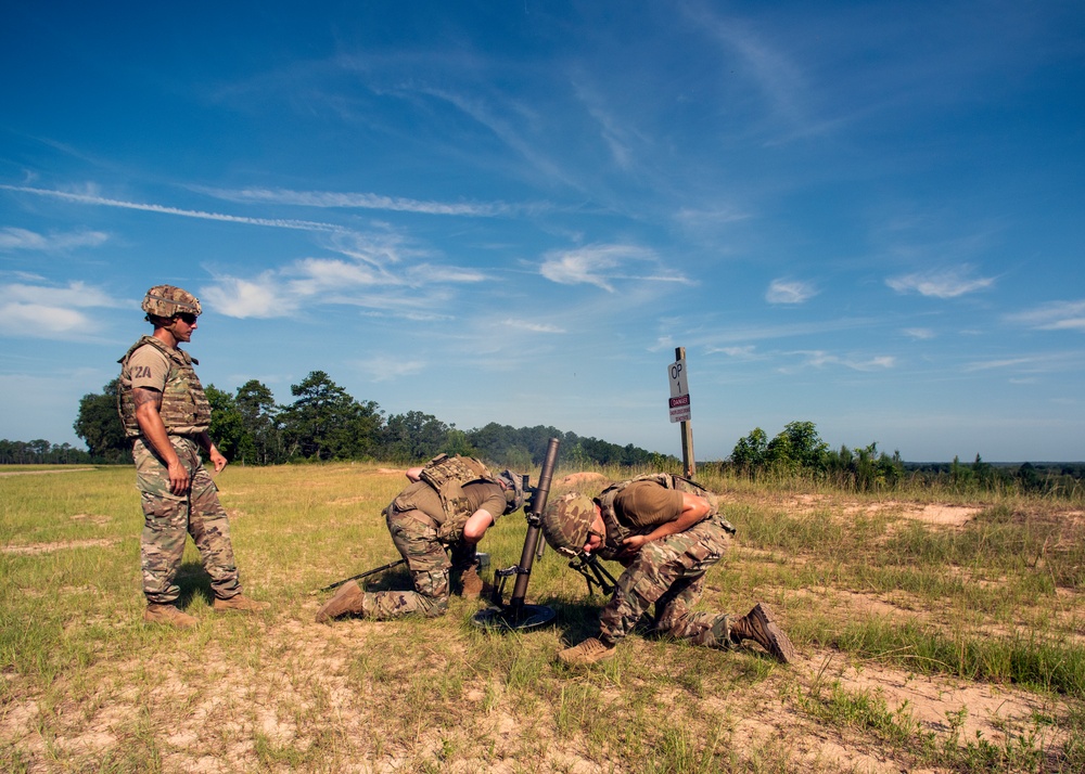 1-118th Mortarmen Perfect Their “Hangtime’ At Annual Training