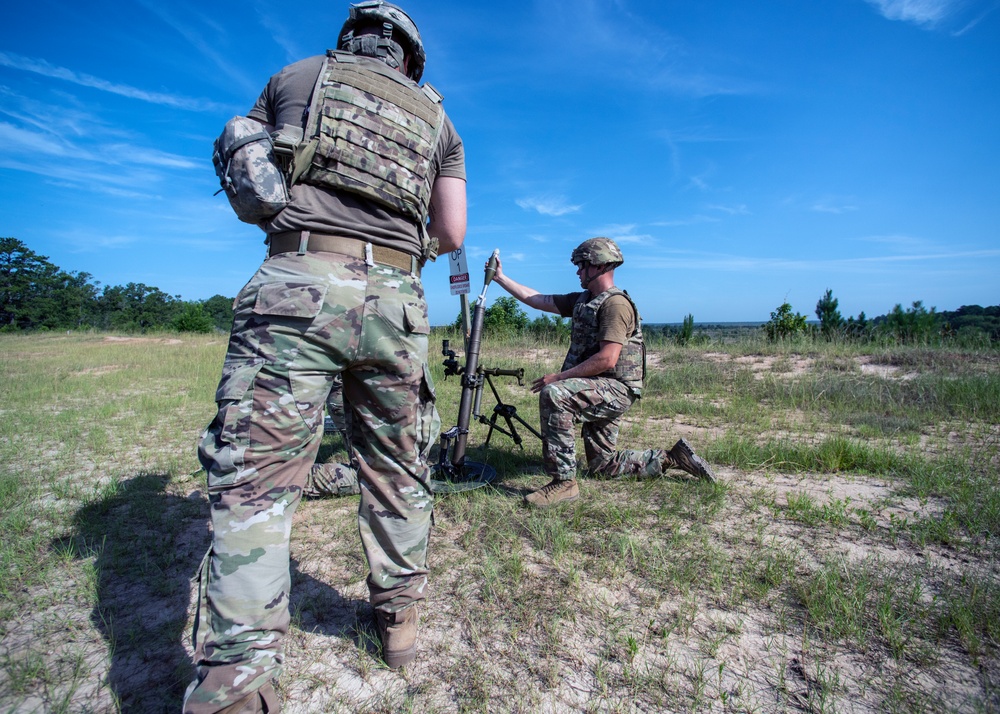 1-118th Mortarmen Perfect Their “Hangtime’ At Annual Training