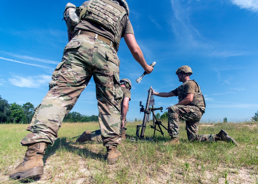 1-118th Mortarmen Perfect Their “Hangtime’ At Annual Training