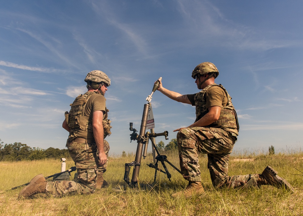 1-118th Mortarmen Perfect Their “Hangtime’ At Annual Training