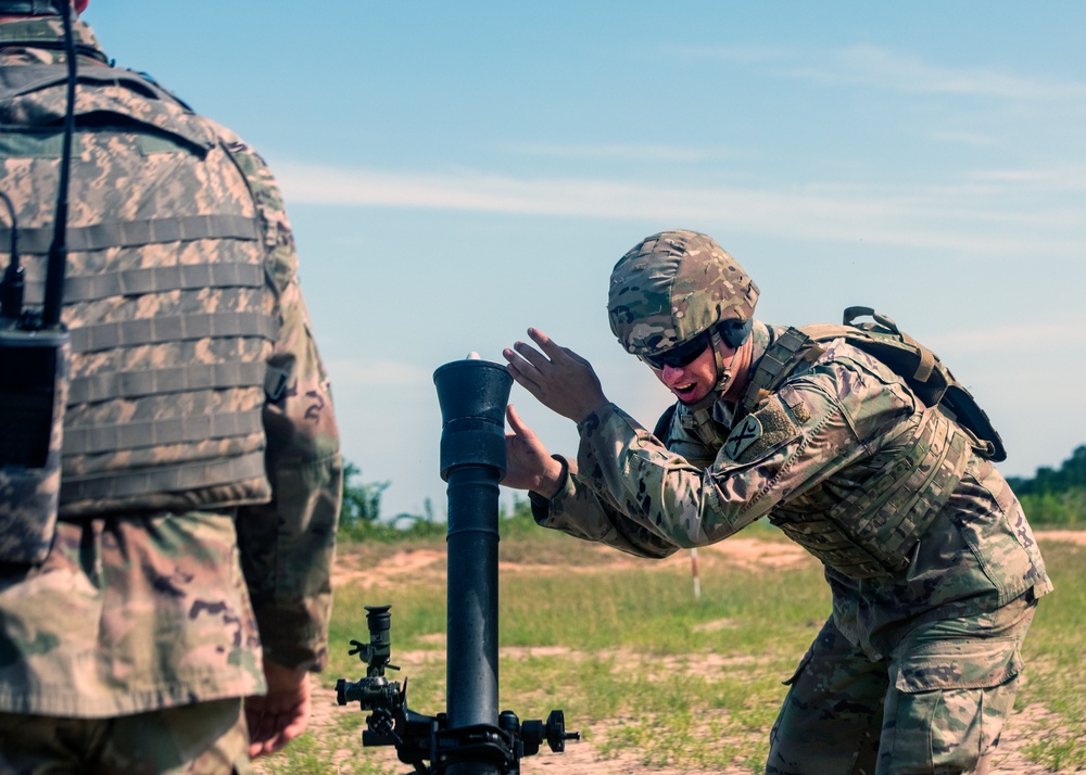 1-118th Mortarmen Perfect Their “Hangtime’ At Annual Training