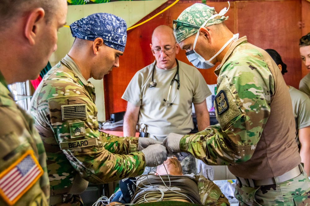 948th Forward Resuscitation and Surgical Team conducts casualty training during Exercise Cartwheel 2019