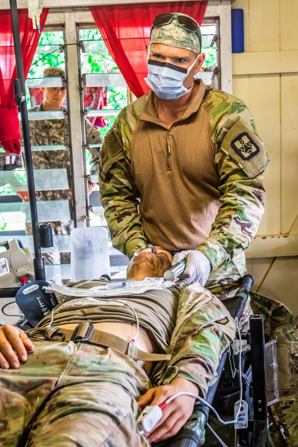 948th Forward Resuscitation and Surgical Team conducts casualty training during Exercise Cartwheel 2019