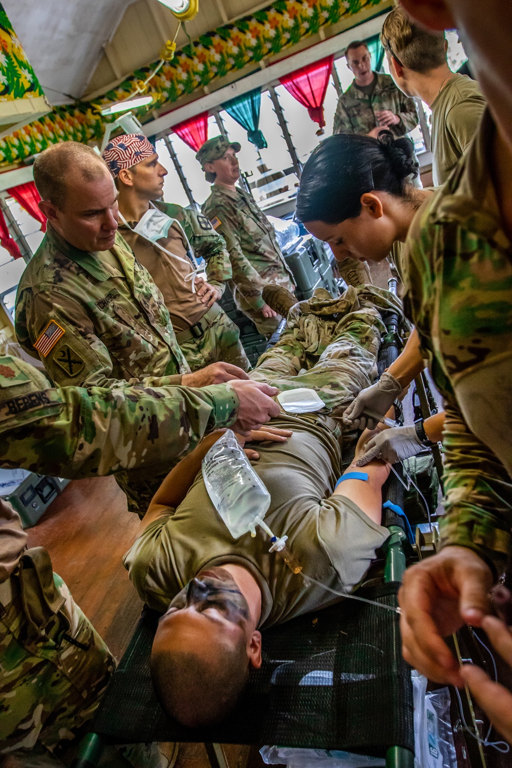 948th Forward Resuscitation and Surgical Team conducts casualty training during Exercise Cartwheel 2019