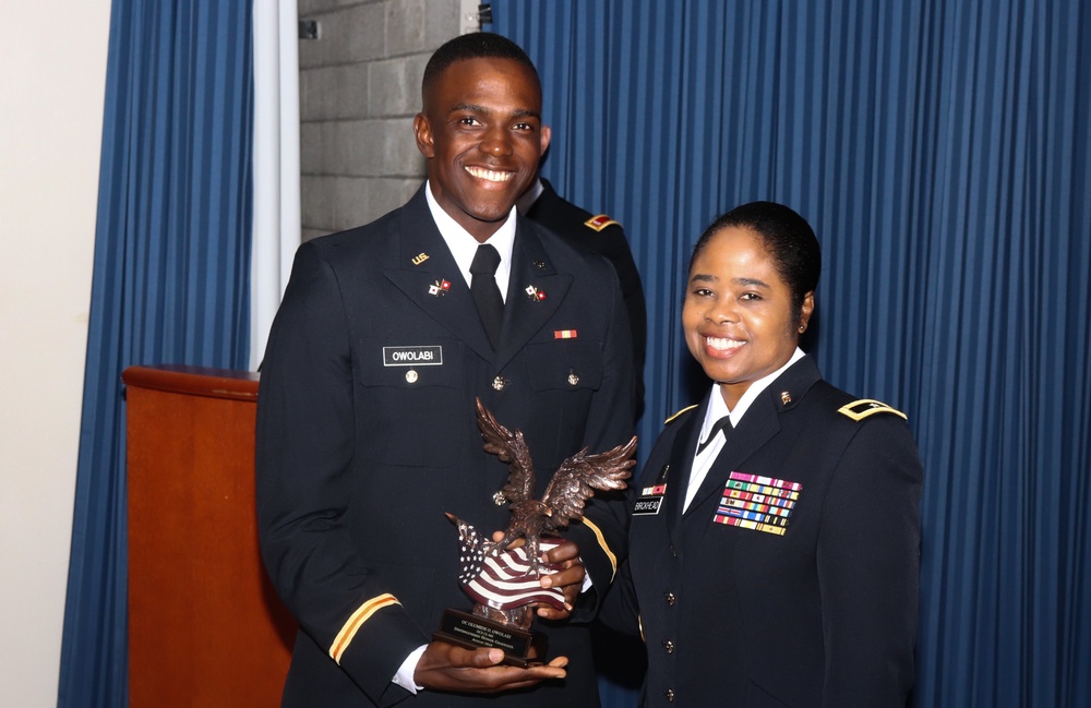 Maryland Army National Guard officer candidate school graduation ceremony