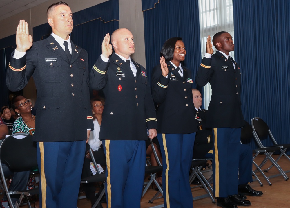 Maryland Army National Guard officer candidate school graduation ceremony