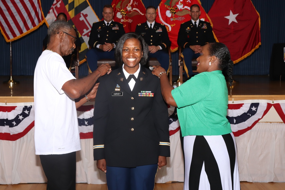 Maryland Army National Guard officer candidate school graduation ceremony