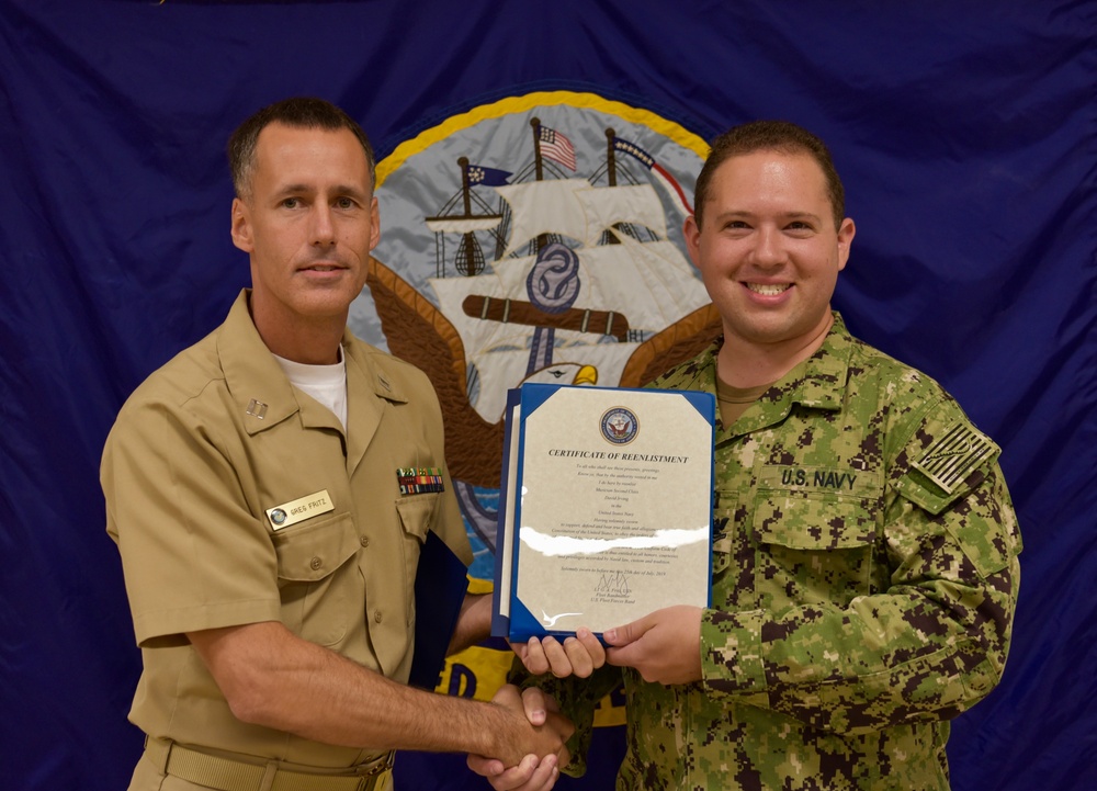 U.S. Fleet Forces Band Reenlistment