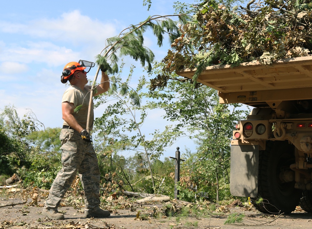 Wisconsin National Guard response in Polk and Barron Counties continues with debris removal