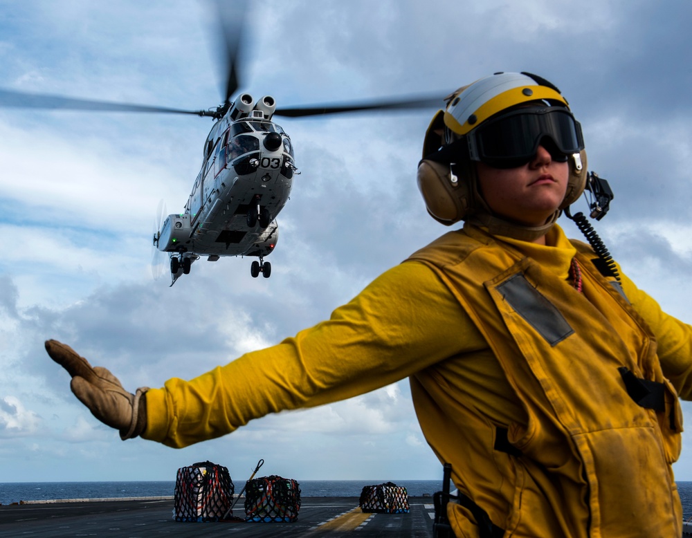 USS WASP (LHD 1) OPERATIONS AT SEA