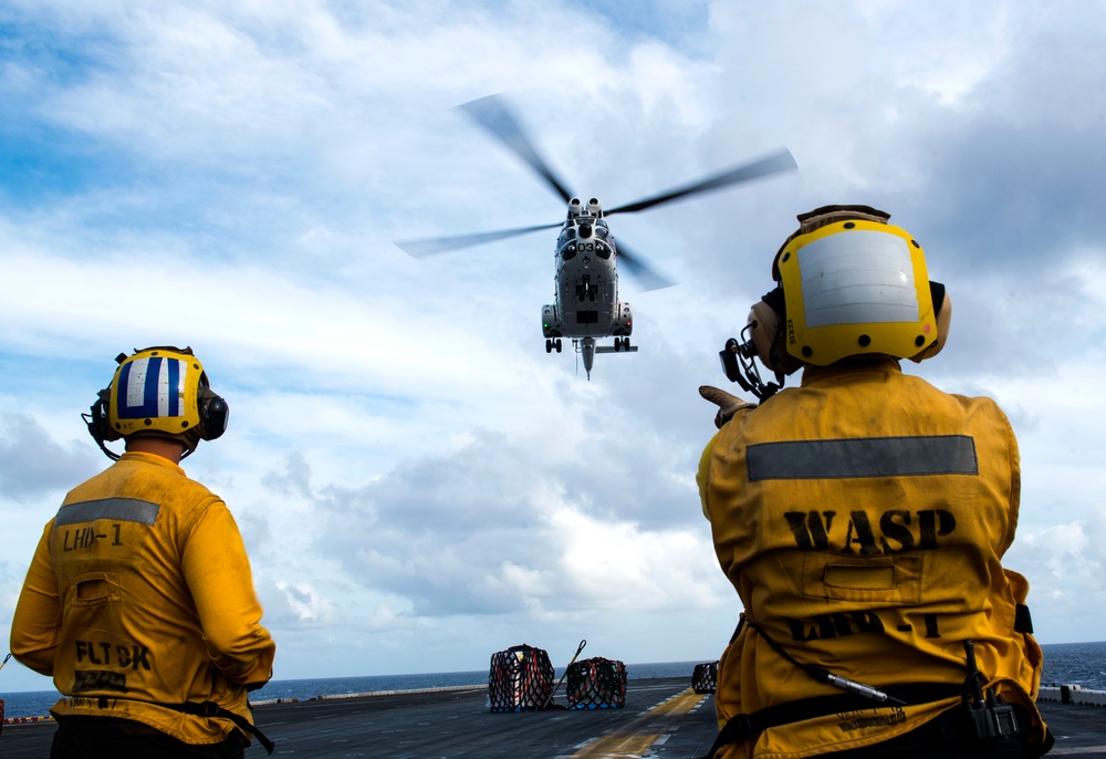 USS WASP (LHD 1) OPERATIONS AT SEA