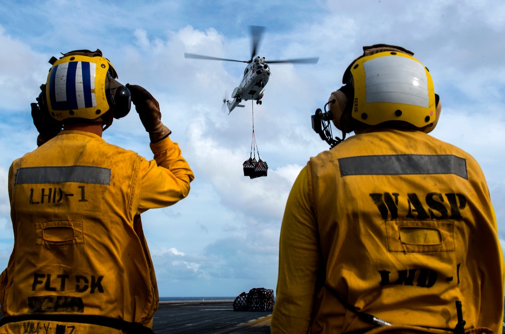 USS WASP (LHD 1) OPERATIONS AT SEA