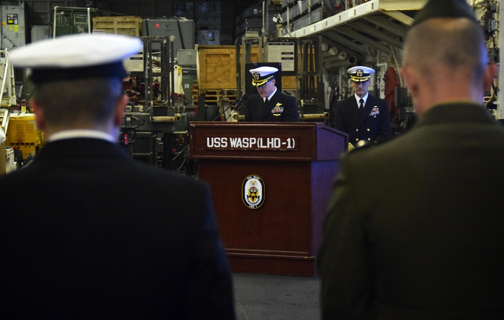 USS WASP (LHD 1) OPERATIONS AT SEA