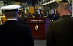 USS WASP (LHD 1) OPERATIONS AT SEA
