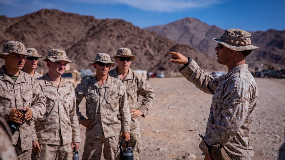 Combined Anti-Armor Team Marines with 1/25 conduct operation checks at Range 400