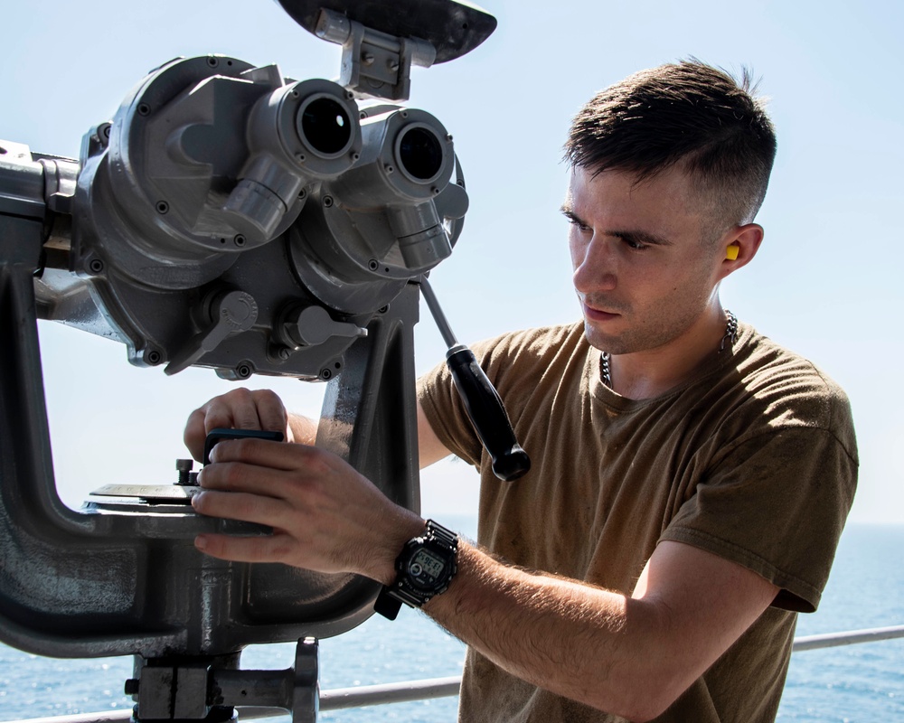 Ship Mounted Binocular Maintenance