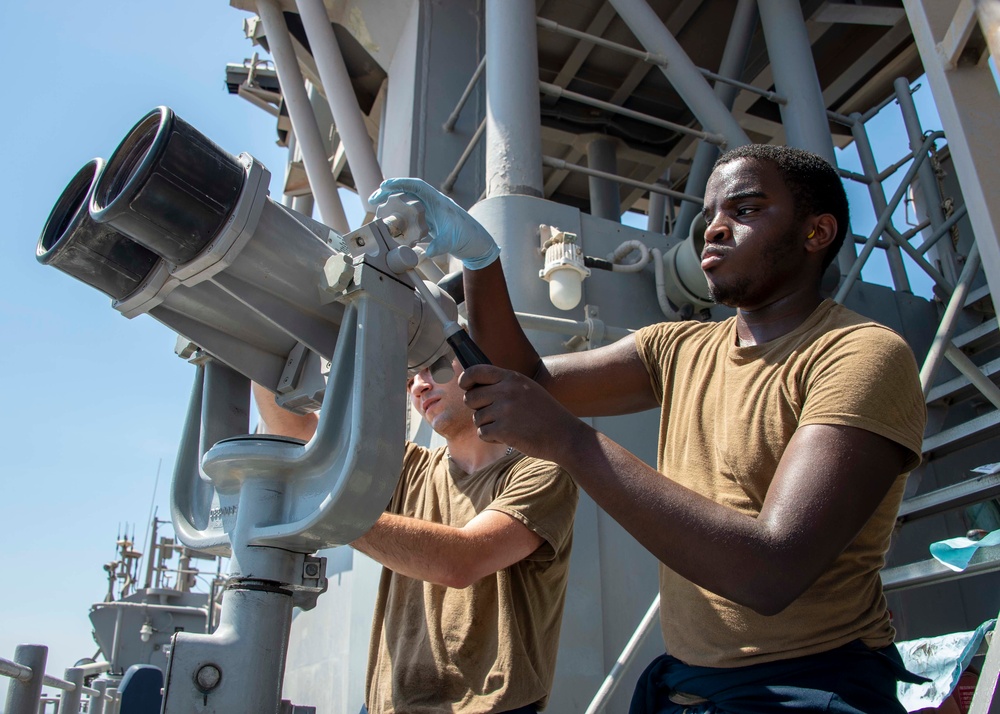 Ship Mounted Binocular Maintenance