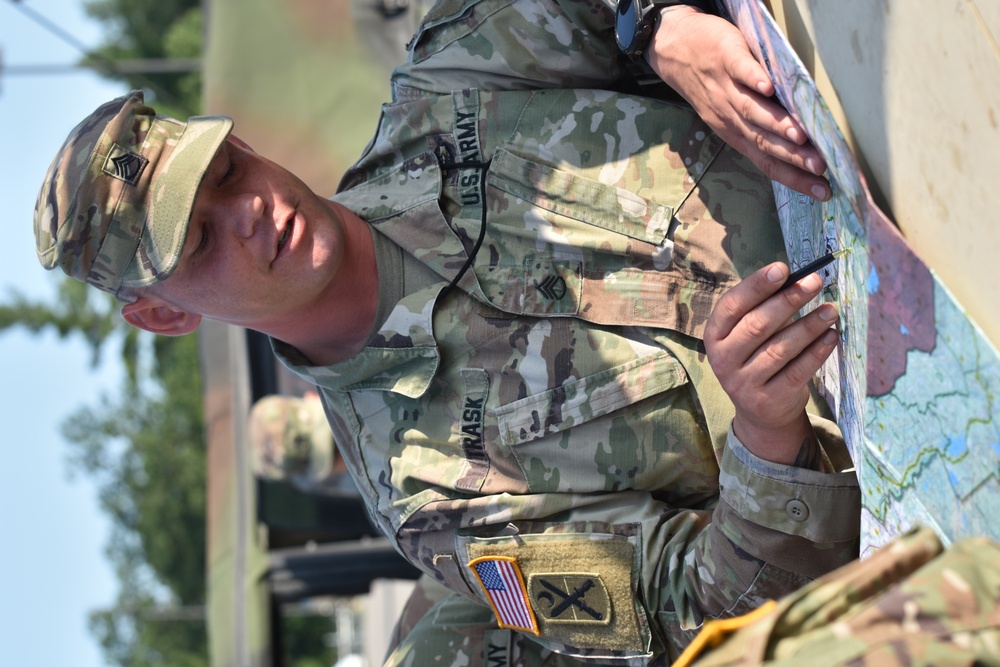 42nd Infantry Division headquarters Soldiers conduct tactical training at AT