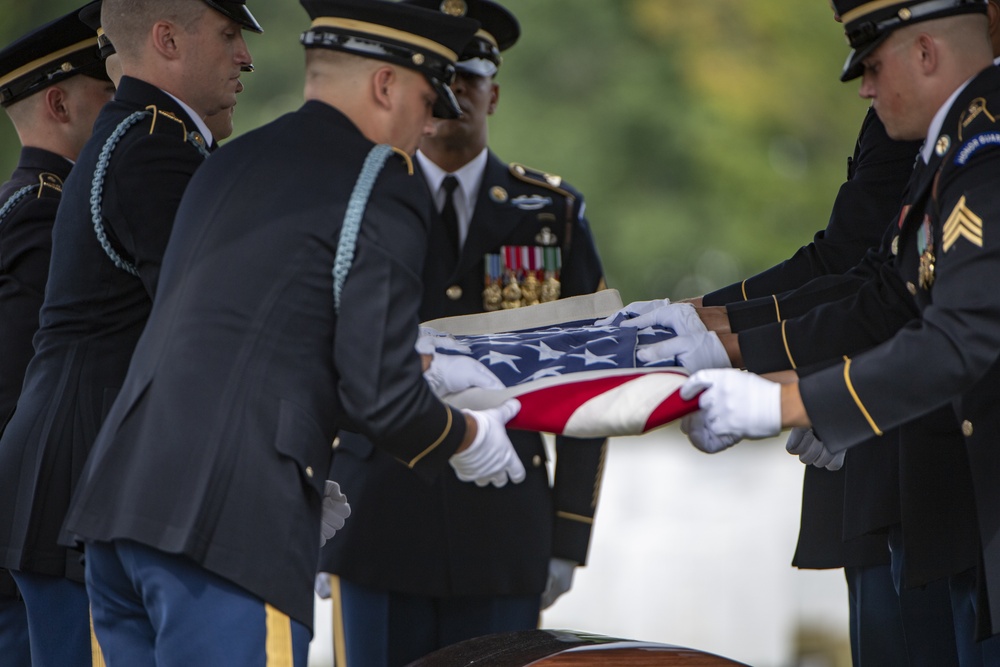 Military Funeral Honors with Funeral Escort Are Conducted for U.S. Army Master Sgt. Carl Lindquist