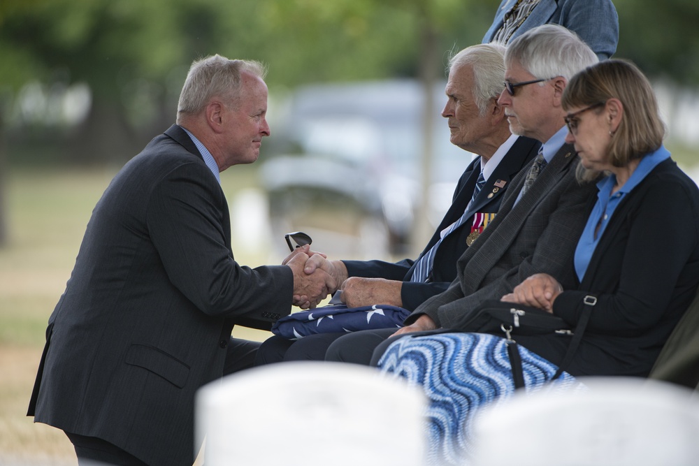 Military Funeral Honors with Funeral Escort Are Conducted for U.S. Army Master Sgt. Carl Lindquist