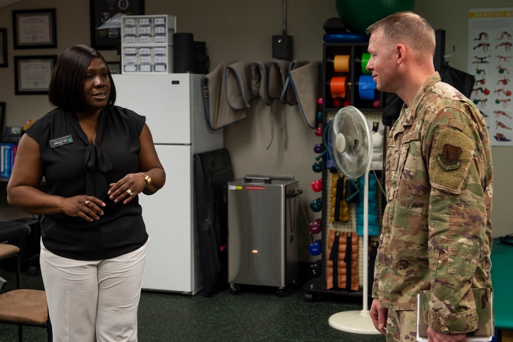 CMSgt. Hedden visits Moody