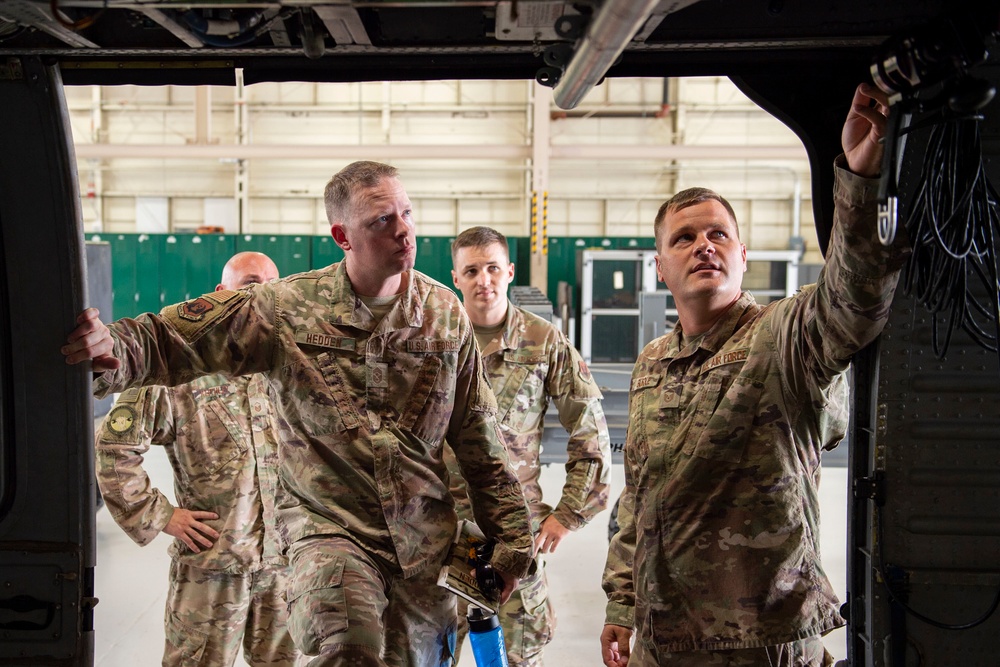 CMSgt. Hedden visits Moody