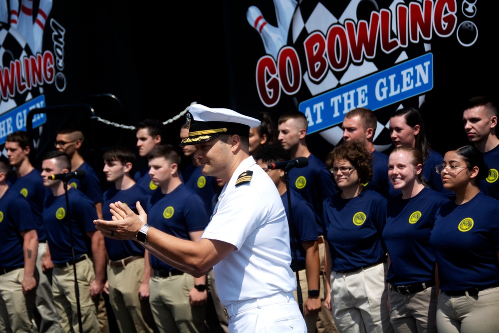 Future Sailors Take Oath at NASCAR Race