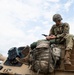 MNNG Soldier Secures Ruck Sack to M1A1 Abram Tank at XCTC 19-06