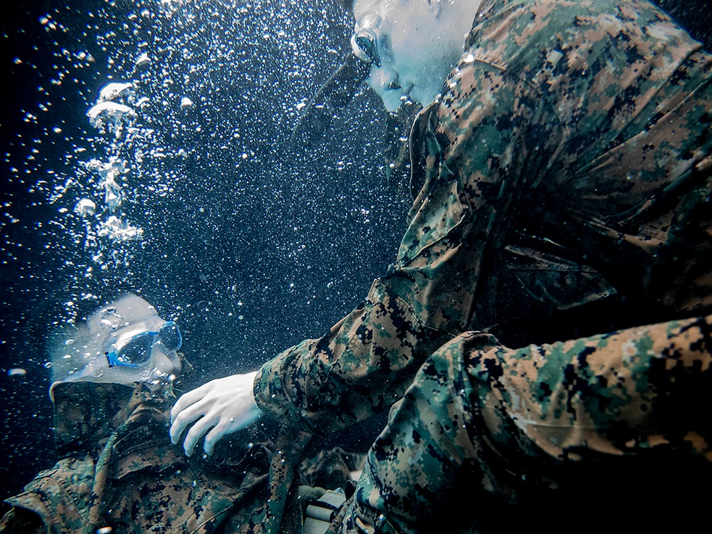 MARFORRES Marines conduct aquatic offensive and defensive techniques