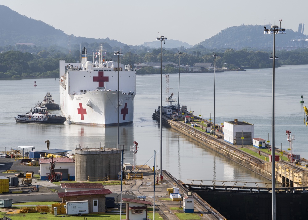 Comfort Transits the Panama Canal