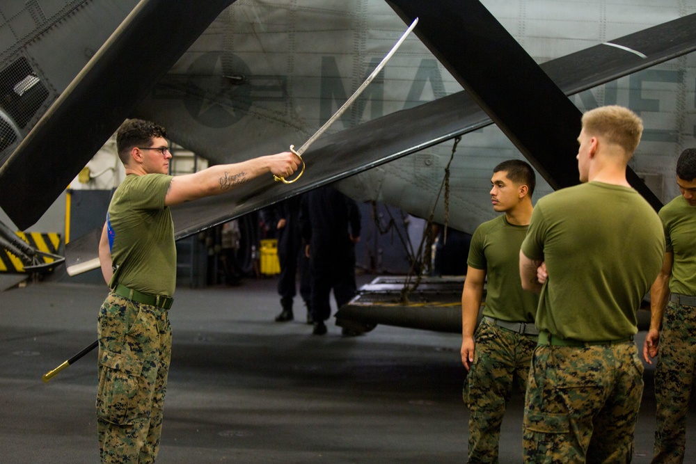 31st MEU Marines conduct Corporals Course professional military education aboard USS Wasp