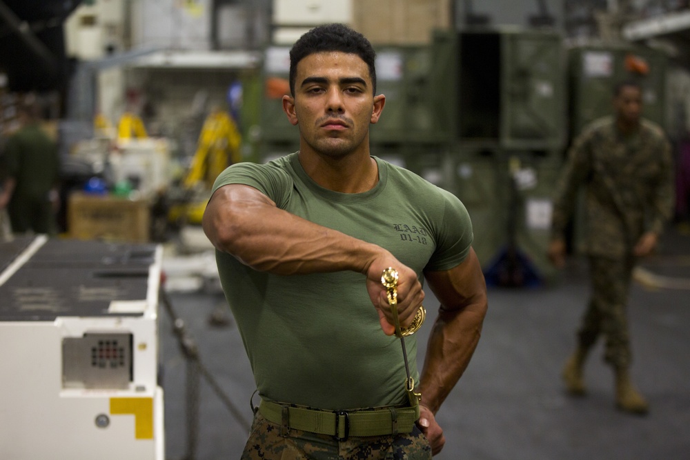 31st MEU Marines conduct Corporals Course professional military education aboard USS Wasp