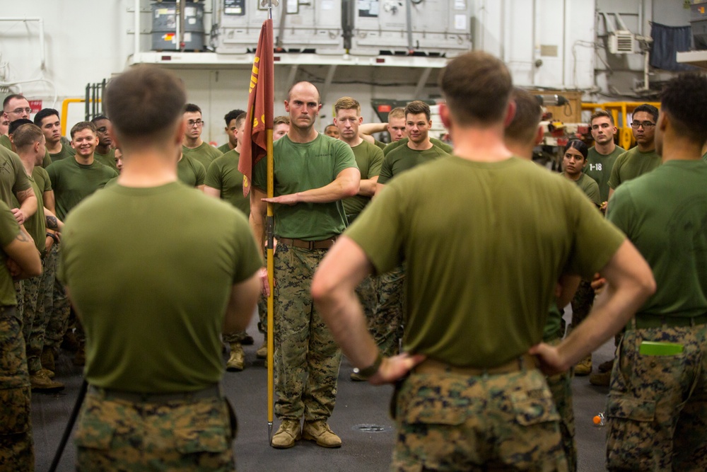 31st MEU Marines conduct Corporals Course professional military education aboard USS Wasp