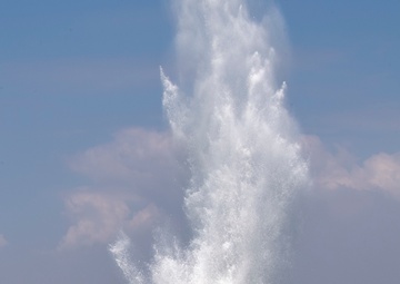 EODMU-5, Indonesian Komando Pasukan Katak (KOPASKA) 2nd Fleet Surabaya Unit conduct counter charge live-fire demonstration during CARAT Indonesia 2019