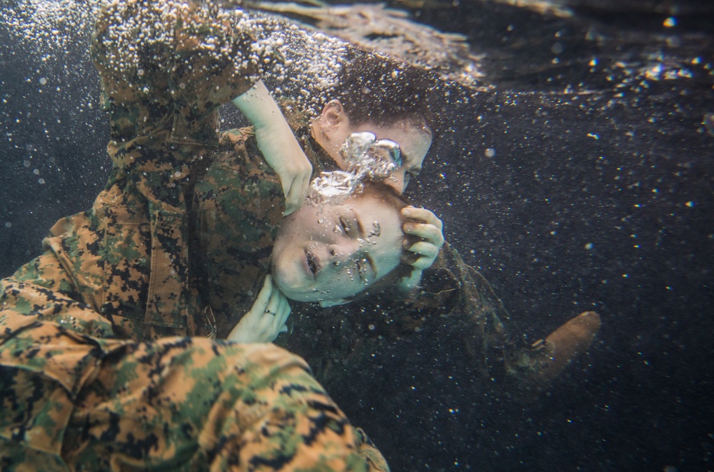 MARFORRES Marines conduct aquatic offensive and defensive techniques