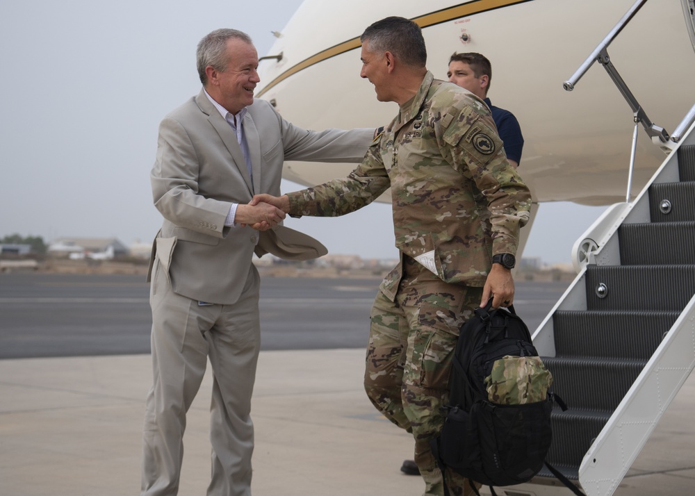 AFRICOM commander visits with CJTF-HOA