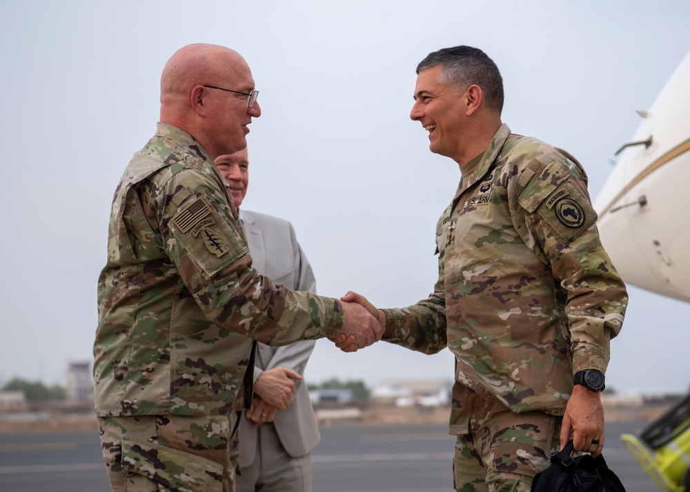 AFRICOM commander visits with CJTF-HOA