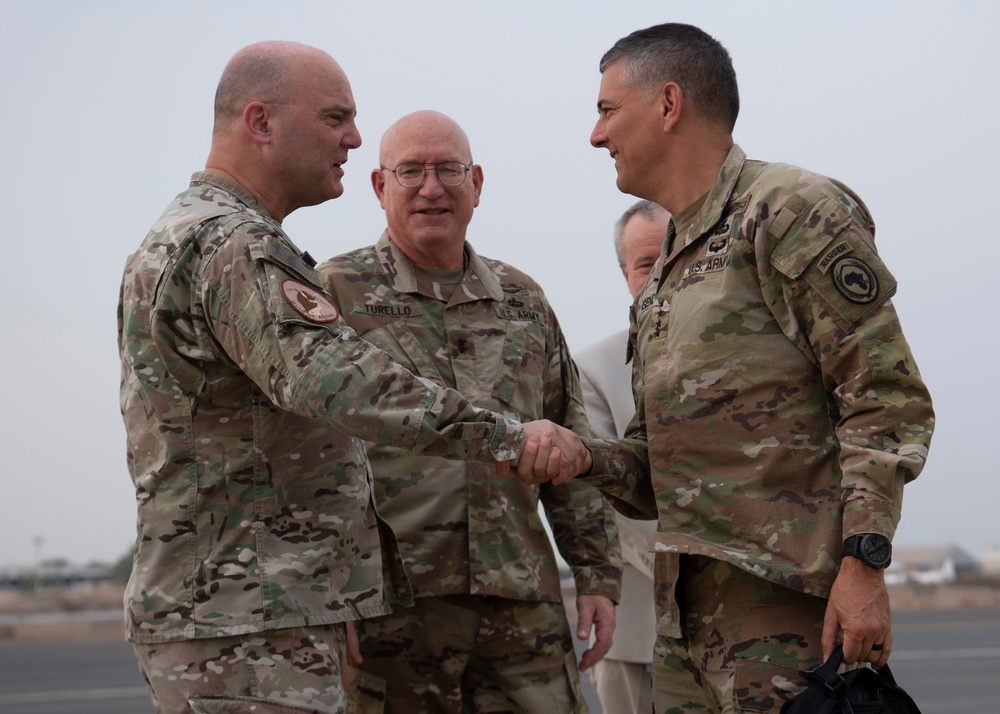 AFRICOM commander visits with CJTF-HOA