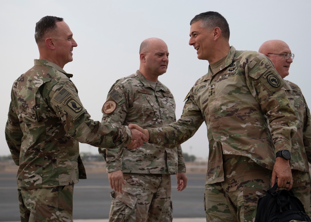 AFRICOM commander visits with CJTF-HOA