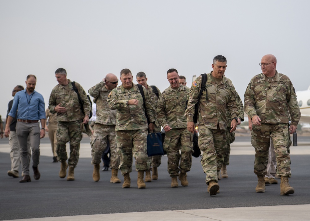 AFRICOM commander visits with CJTF-HOA