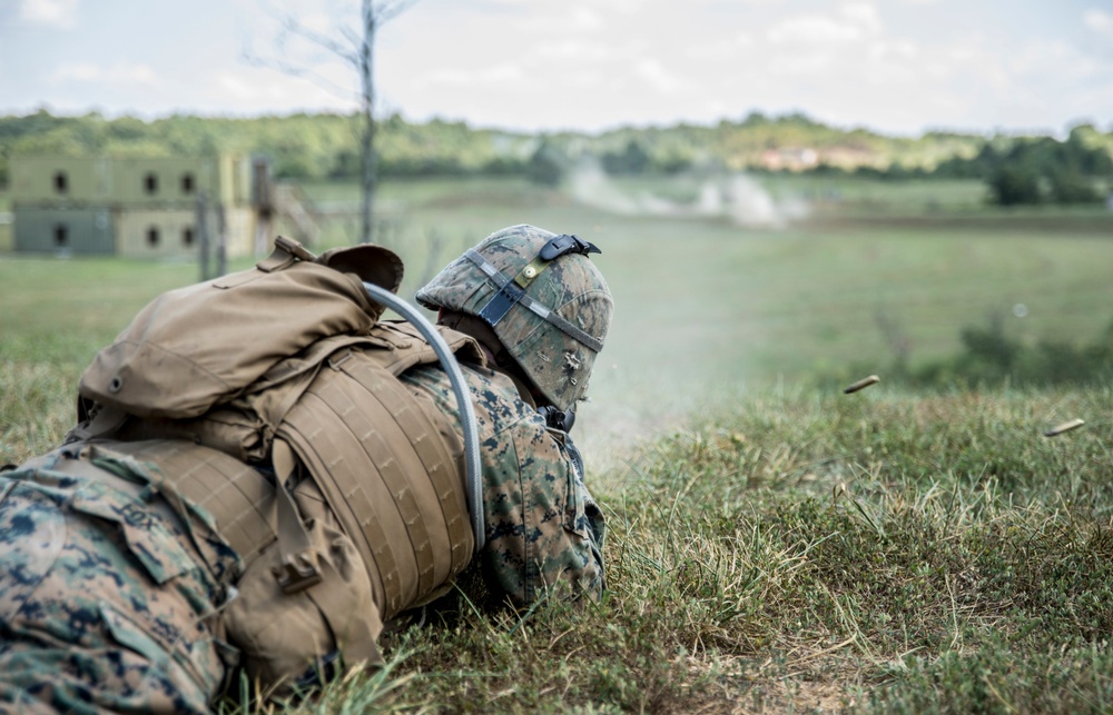 India Company conducts live-fire and maneuver training