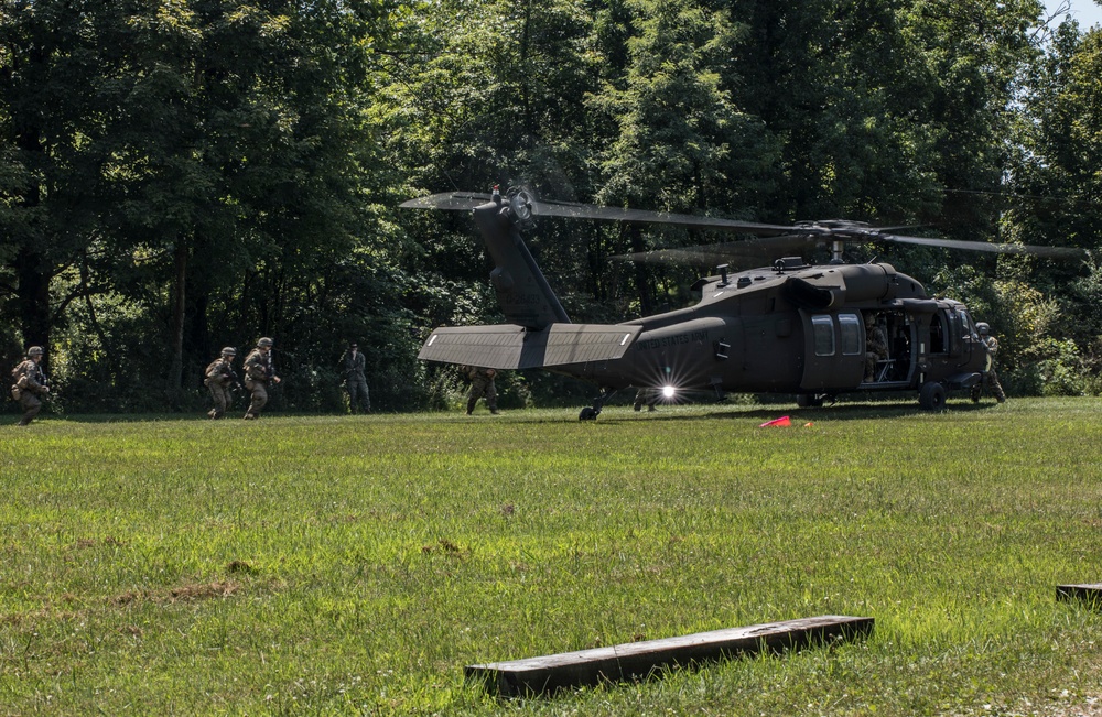 Kilo Company conducts CASEVAC training in Fort Knox, Kentucky