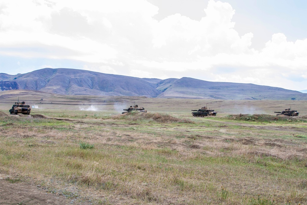 U.S. Soldiers and Marines conduct platoon live-fire