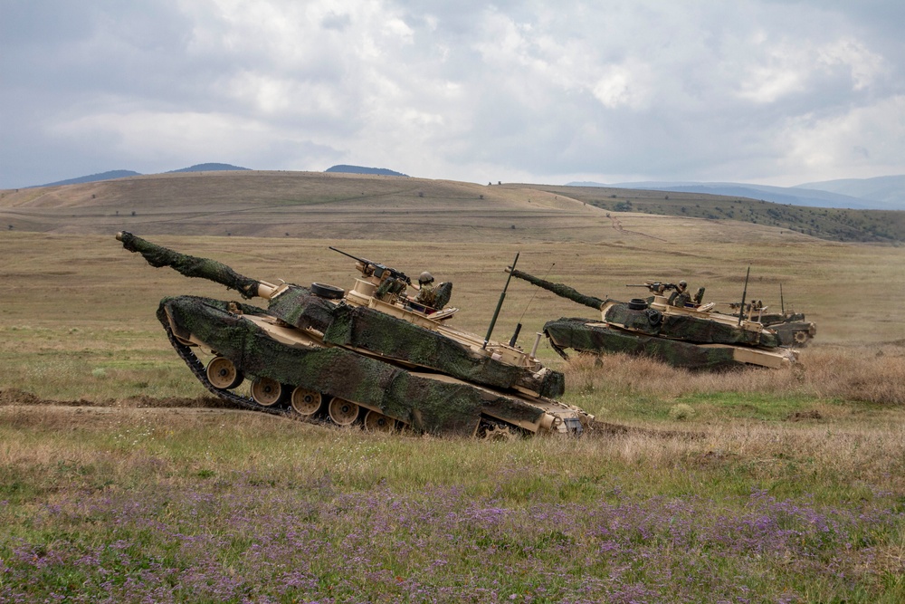 U.S. Soldiers and Marines conduct platoon live-fire