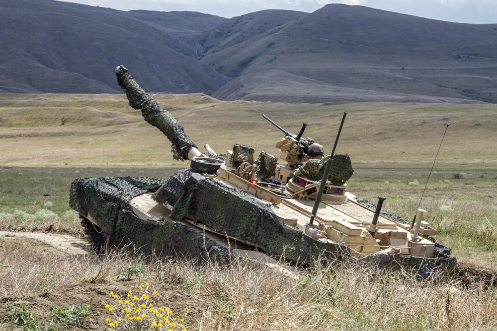 U.S. Soldiers and Marines conduct platoon live-fire